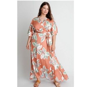Anthropologie Hutch Bali Wrap Maxi Dress 3X wedding